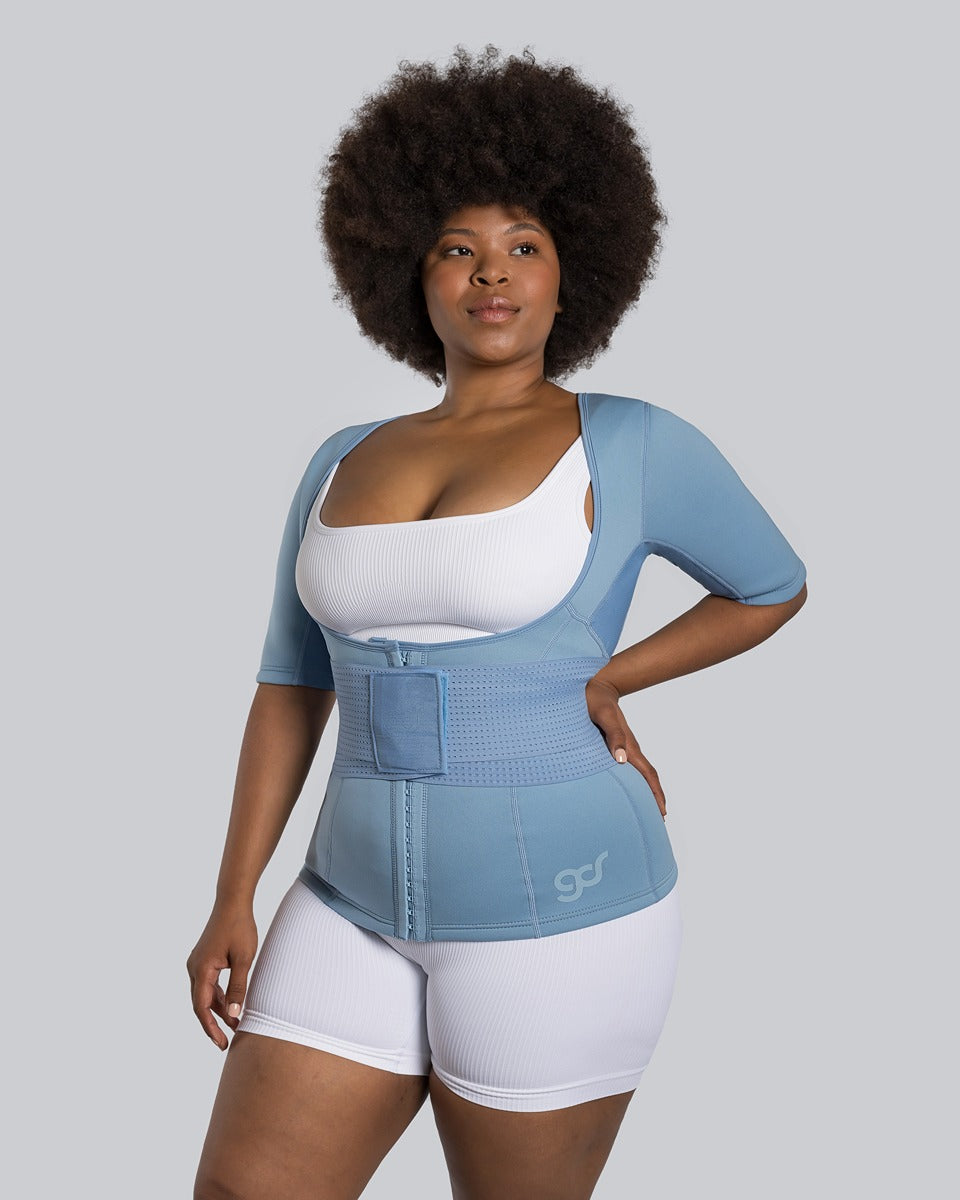 Complete Upper Body Sweat Vest + Waist Shaper Belt