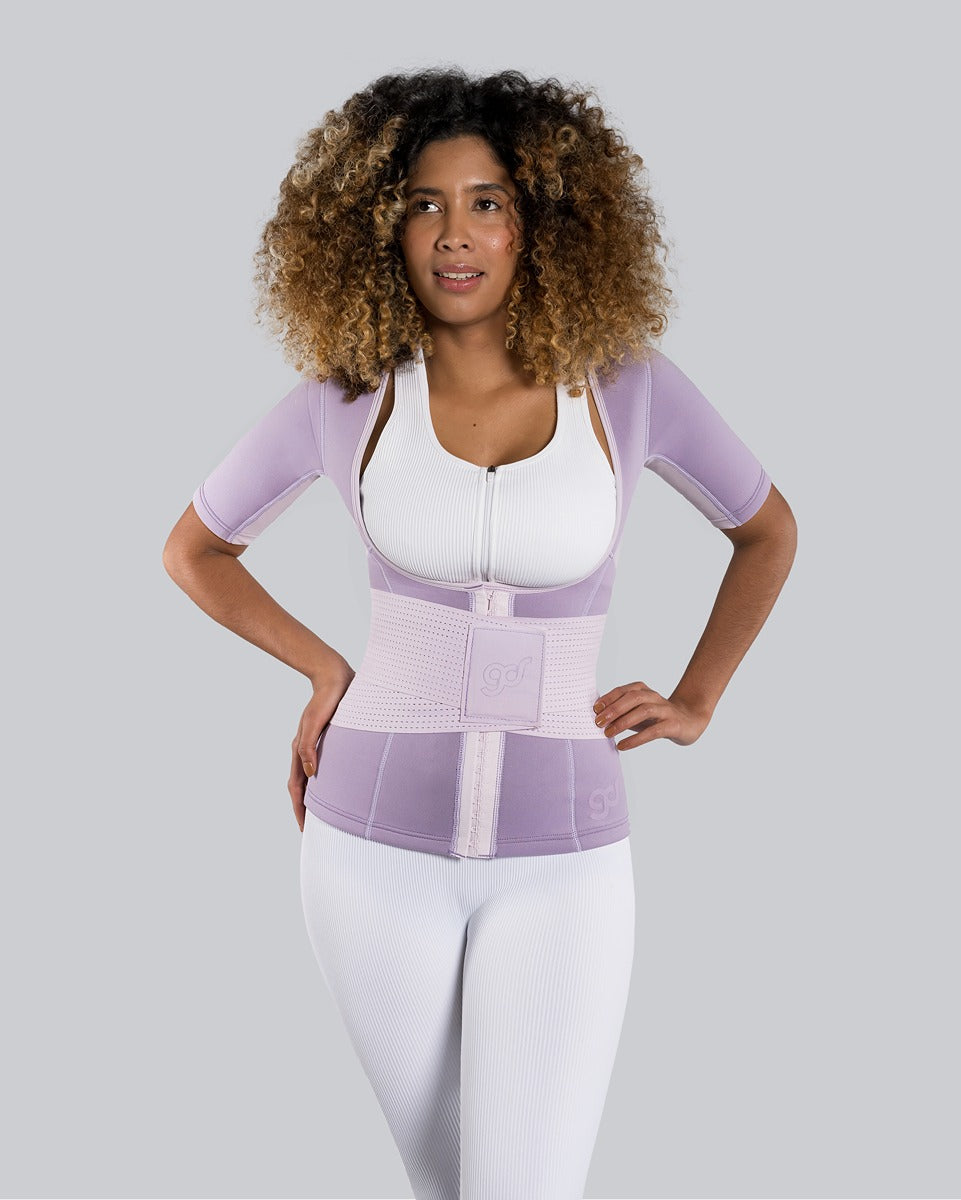 Complete Upper Body Sweat Vest + Waist Shaper Belt