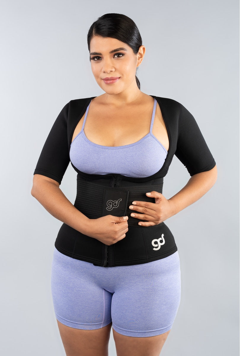 Complete Upper Body Sweat Vest + Waist Shaper Belt