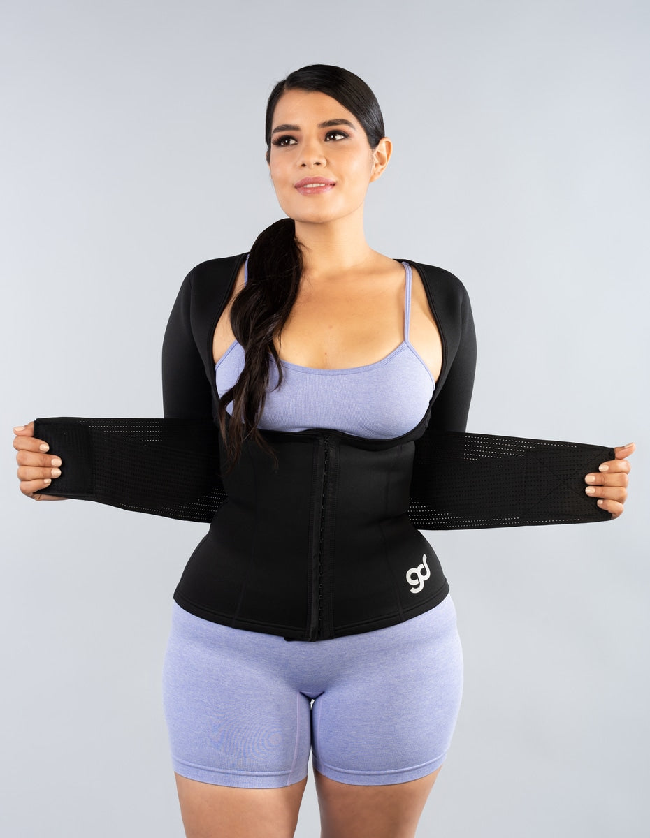 Complete Upper Body Sweat Vest + Waist Shaper Belt