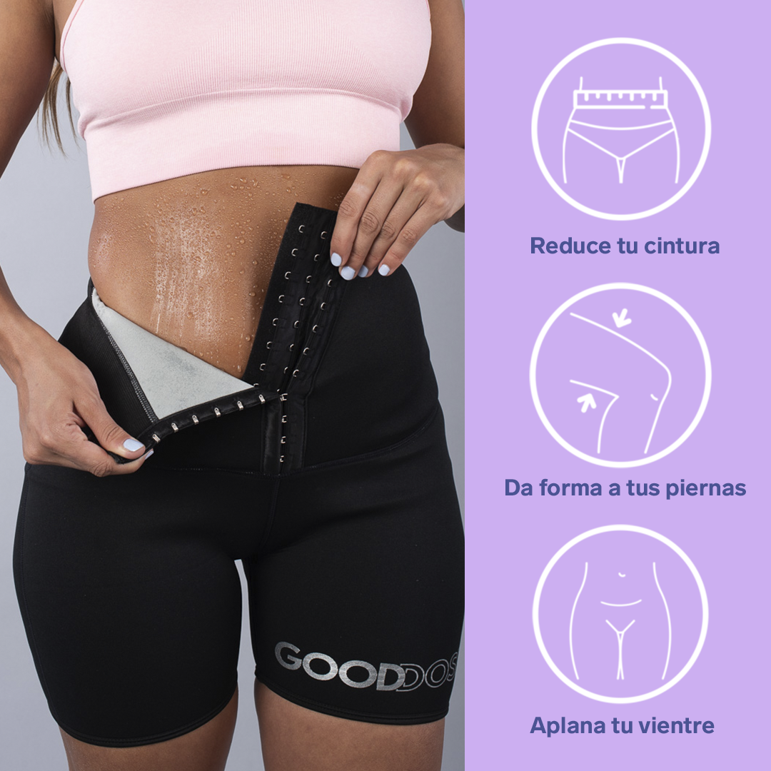 Kit Shorts Moldeadores Efecto Sauna + Crema Reafirmante para la cintura