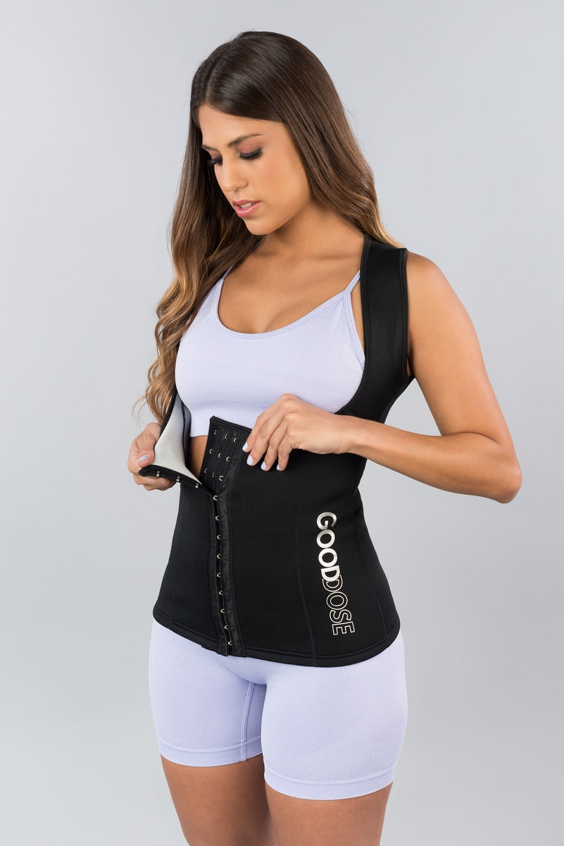 Adjustable Sweat Vest + Waist Shaper Belt – gooddose